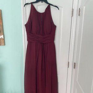 Azazie Bonnie Bridesmaid dress in cabernet
